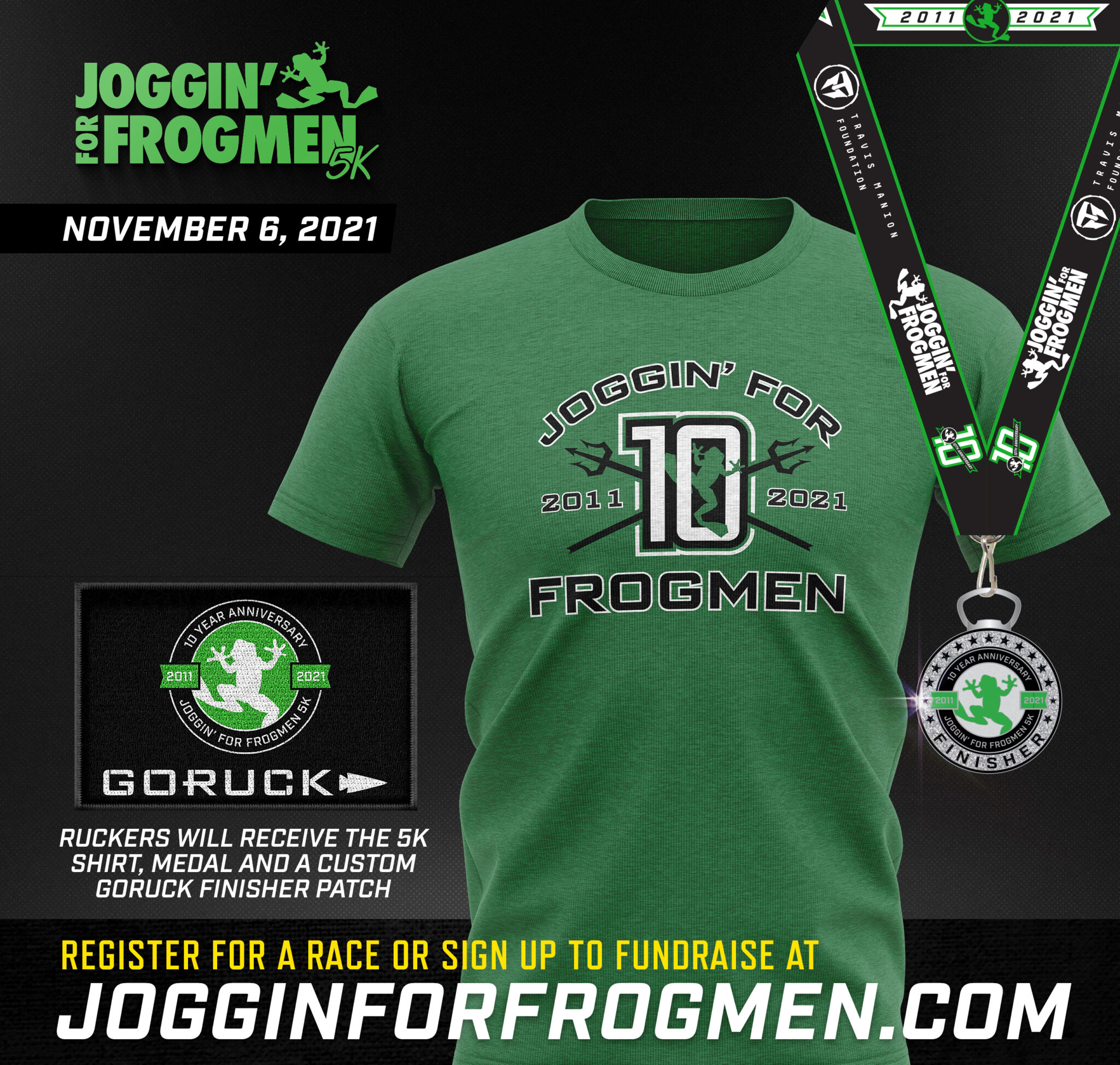 10 Year Anniversary 5K San Diego, CA Joggin' for Frogmen 5K Race Series